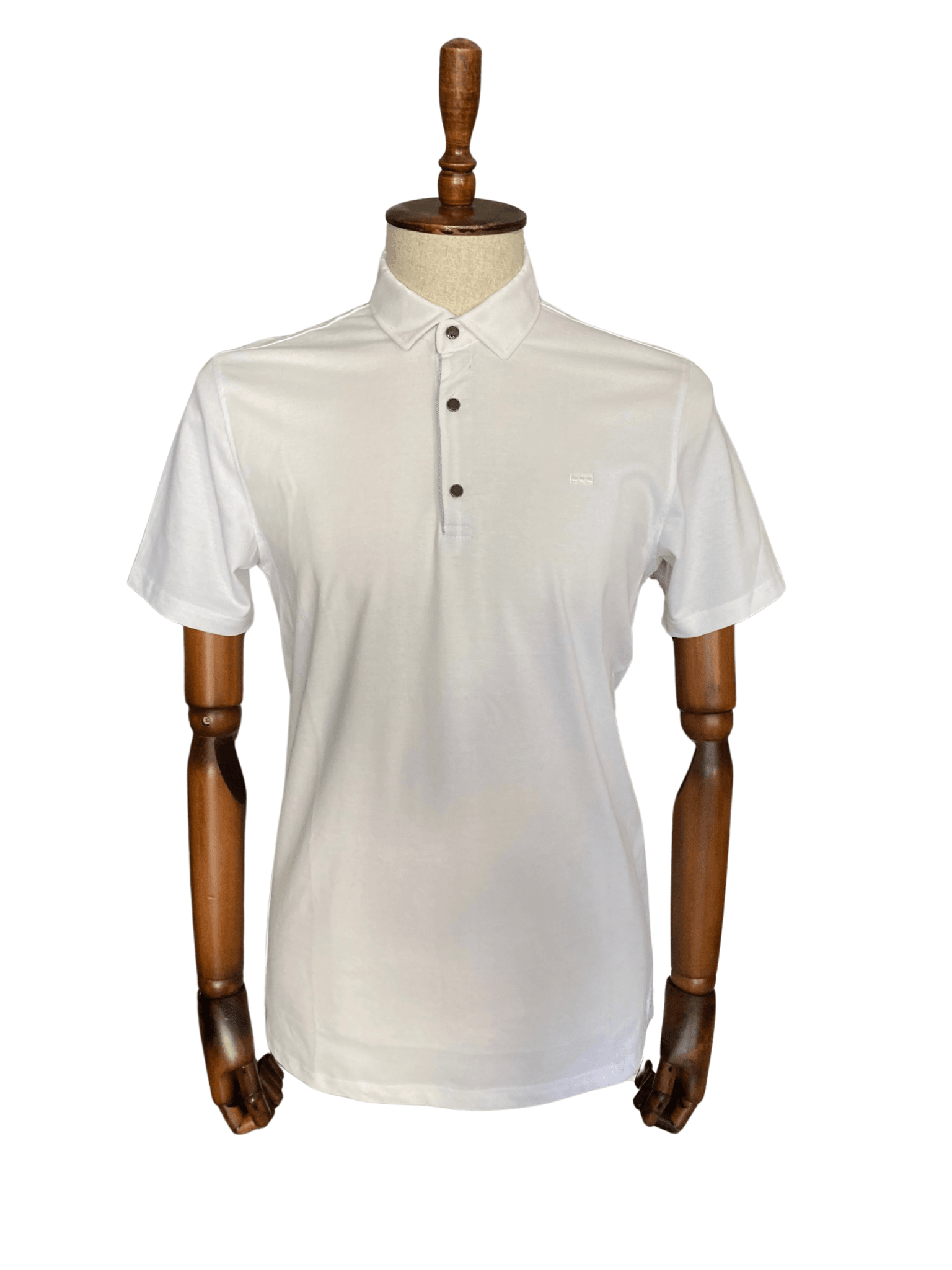 Polo Yaka Çıtçıtlı Erkek Tişört - BEYAZ