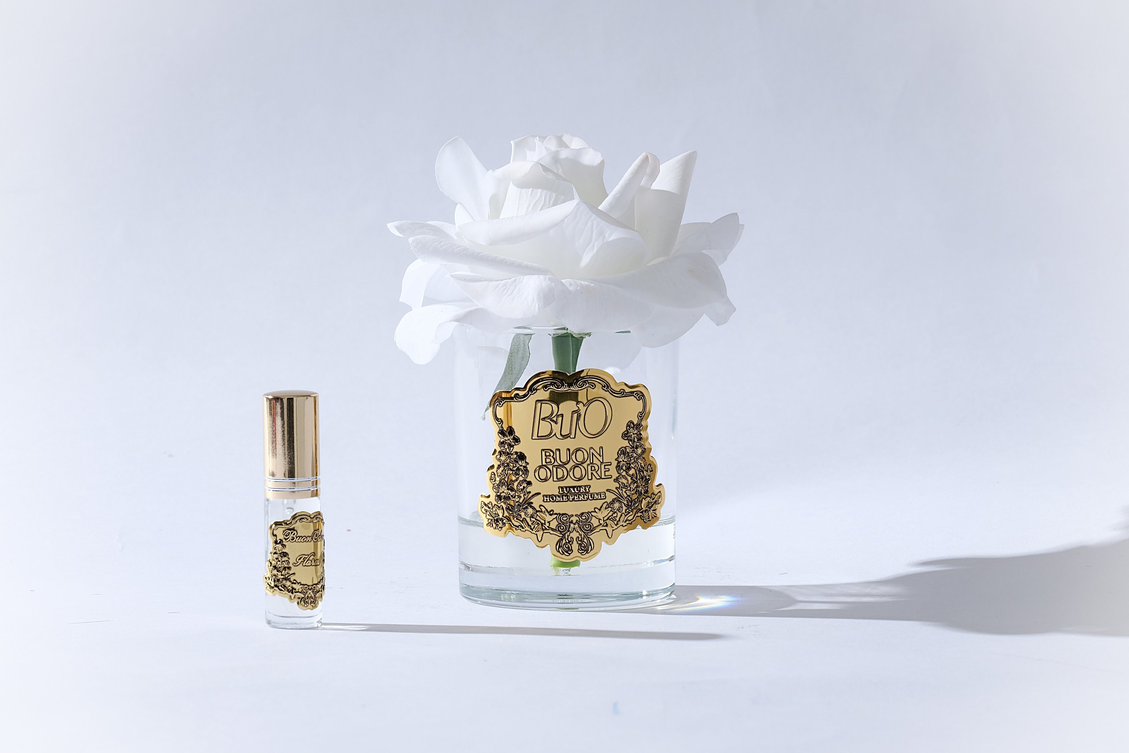 Cam Gold Tek Gül Luxury Home Perfume - beyaz