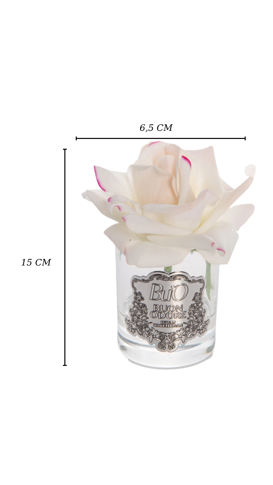 Cam Silver Tek Gül Luxury Home Perfume