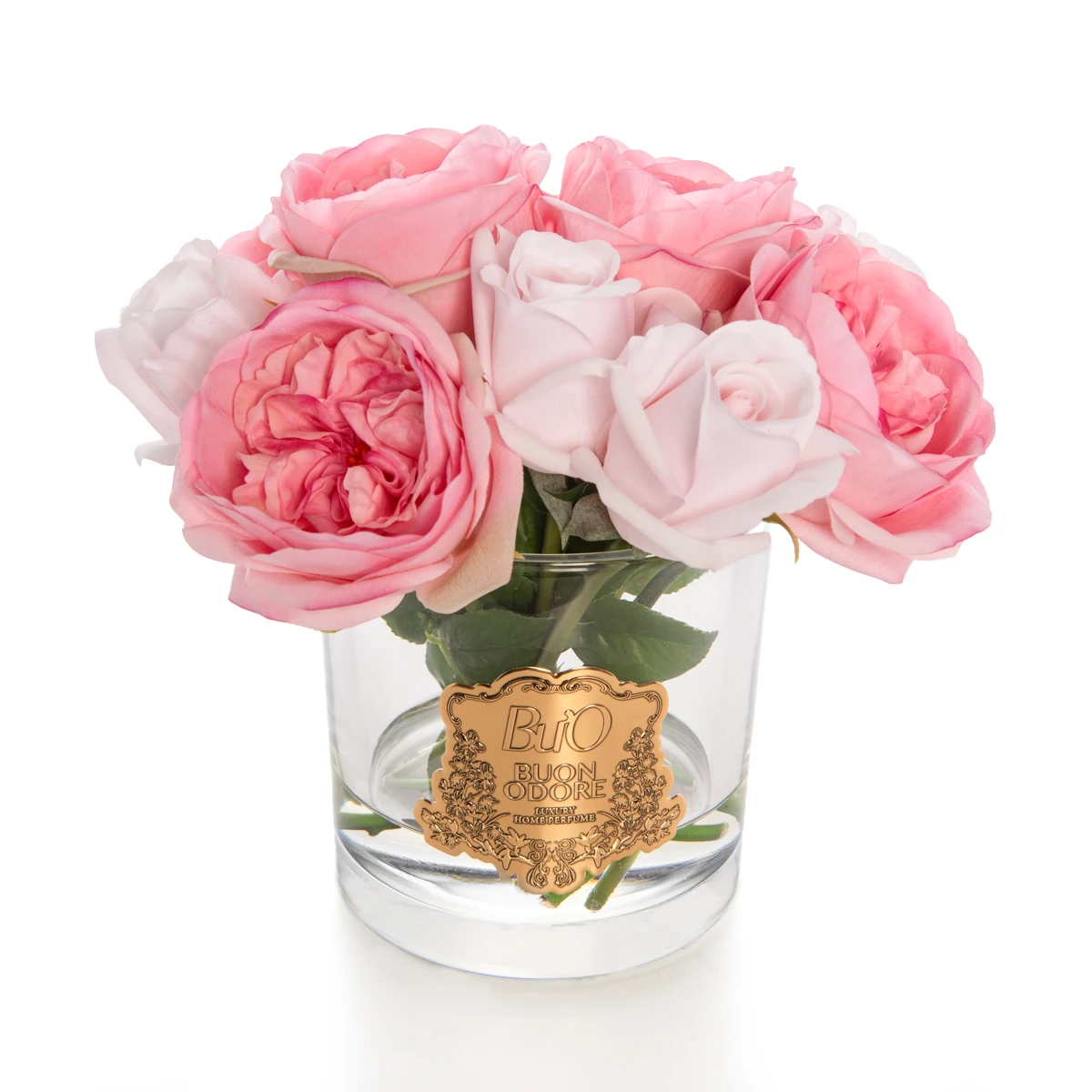 Glass Gold Peony Luxury Home Perfume - pembe