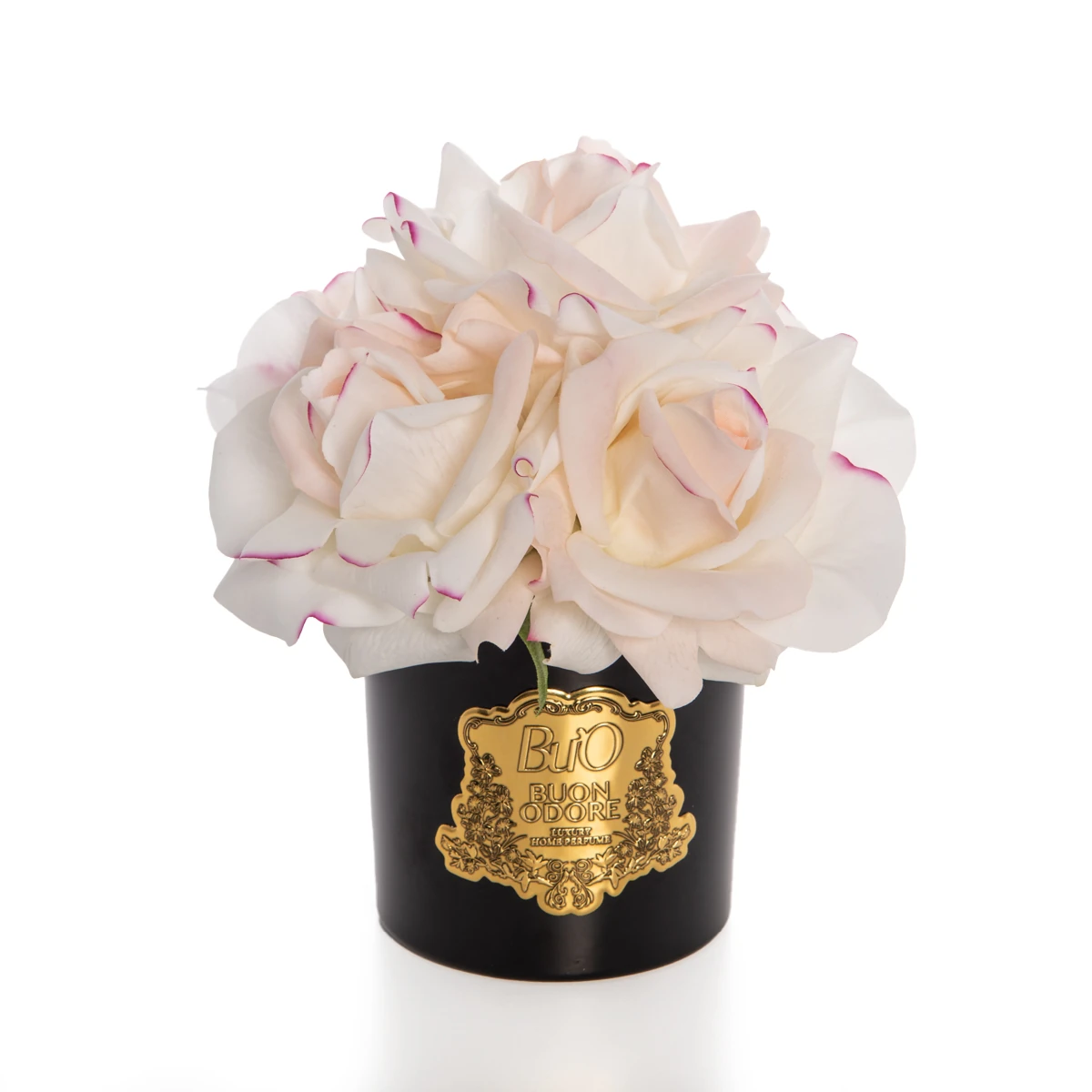 Black Glass Gold 5 Roses Luxury Home Perfume