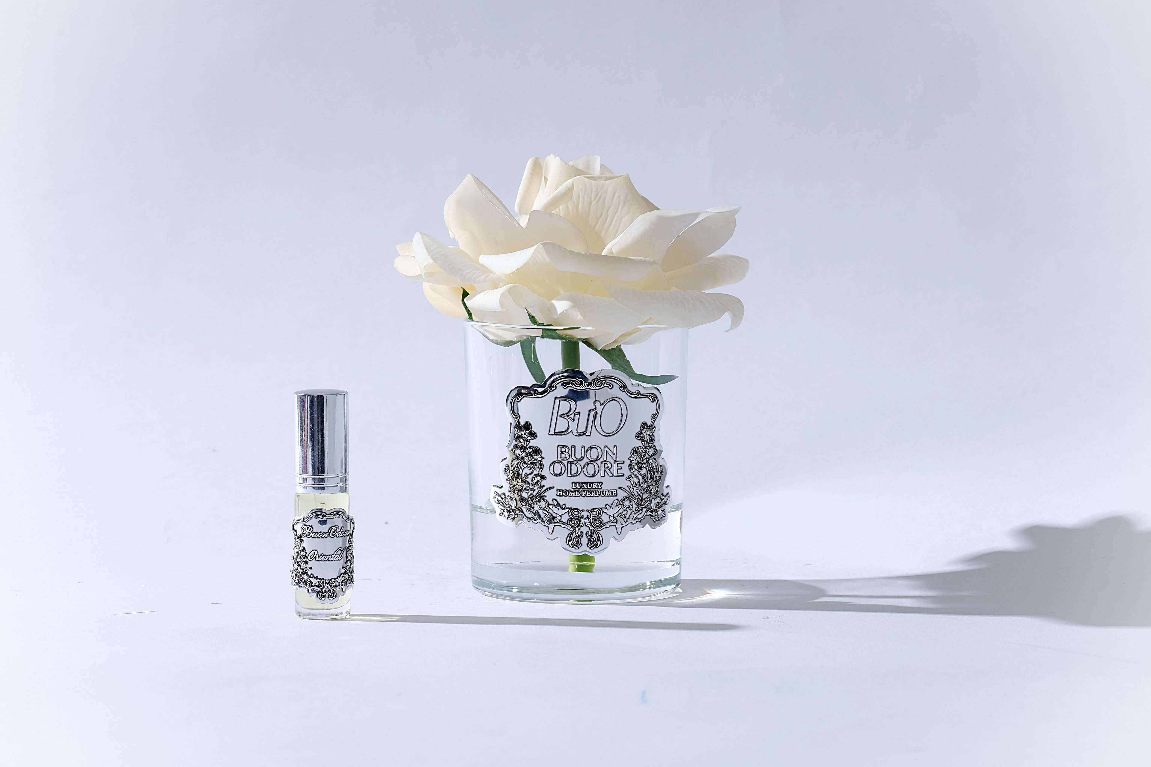 Cam Silver Tek Gül Luxury Home Perfume - krem