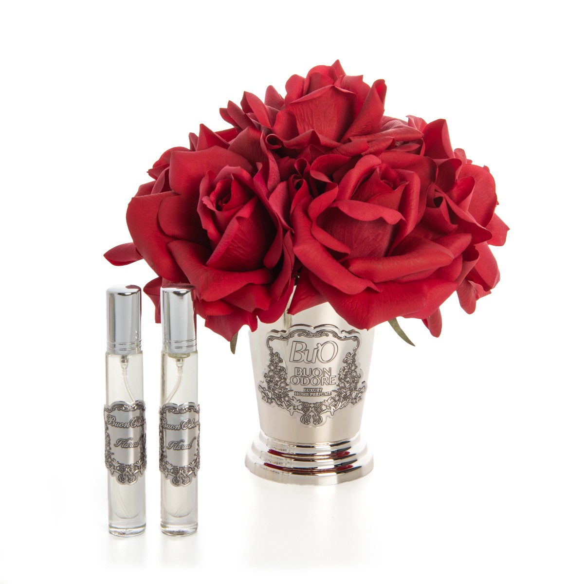 Silver Pirinç 7 Gül Luxury Home Perfume - kırmızı
