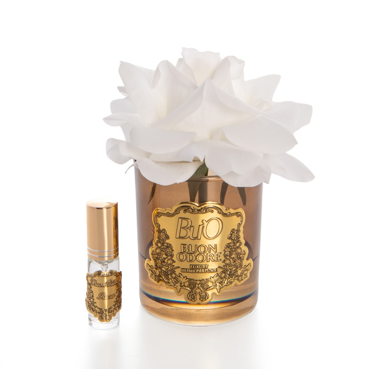 Amber Cam Gold Tek Gül Luxury Home Perfume - beyaz