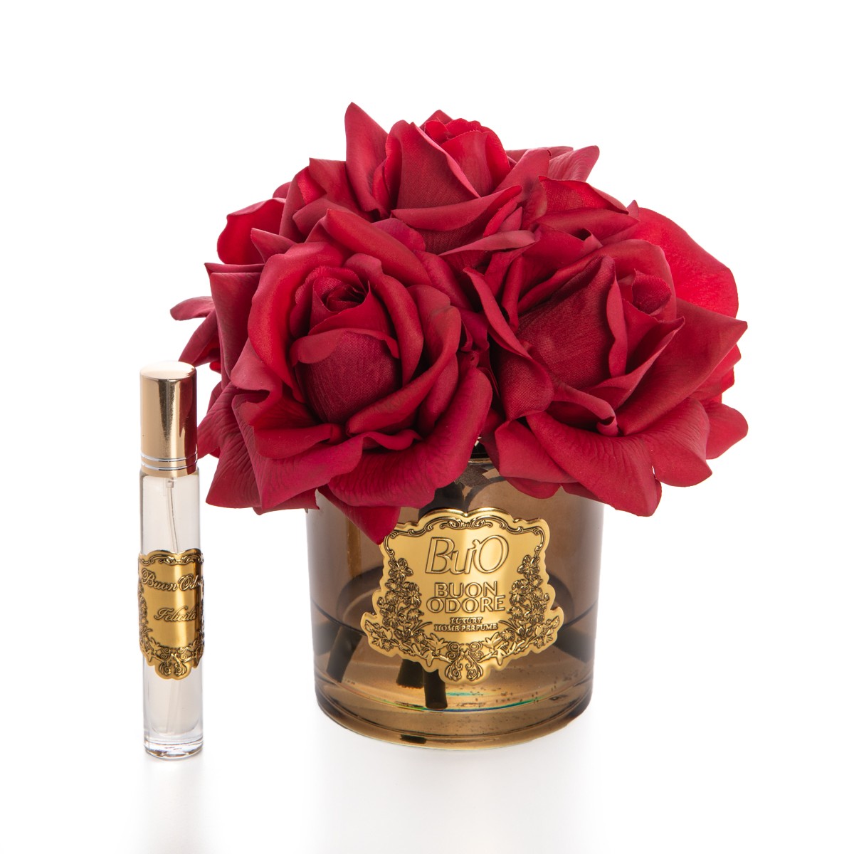 Amber Cam Gold 5 Gül Luxury Home Perfume - kırmızı