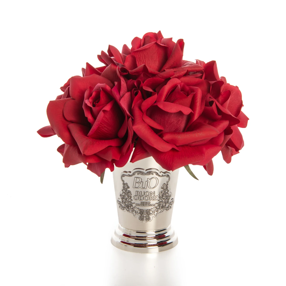 Yuvarlak Silver Pirinç 7 Gül Luxury Home Perfume