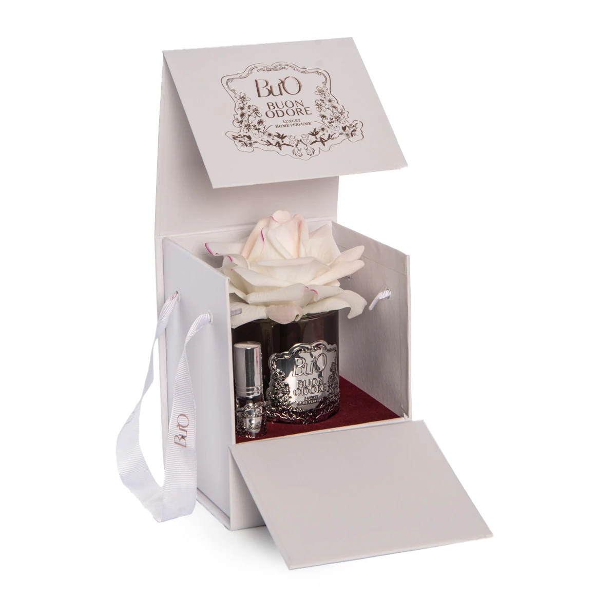 Füme Cam Silver Tek Gül Luxury Home Perfume