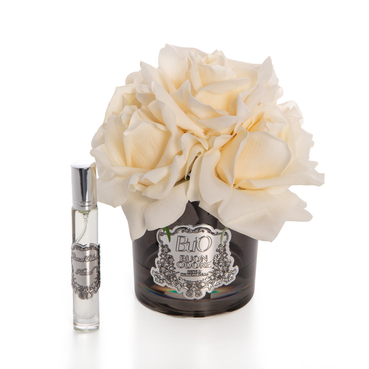 Füme Cam Silver 5 Gül Luxury Home Perfume - krem