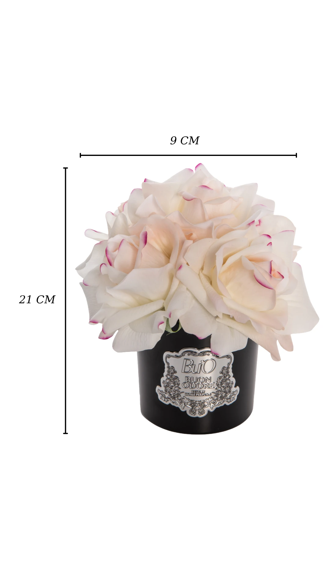 Siyah Cam Sılver 5 Gül Luxury Home Perfume