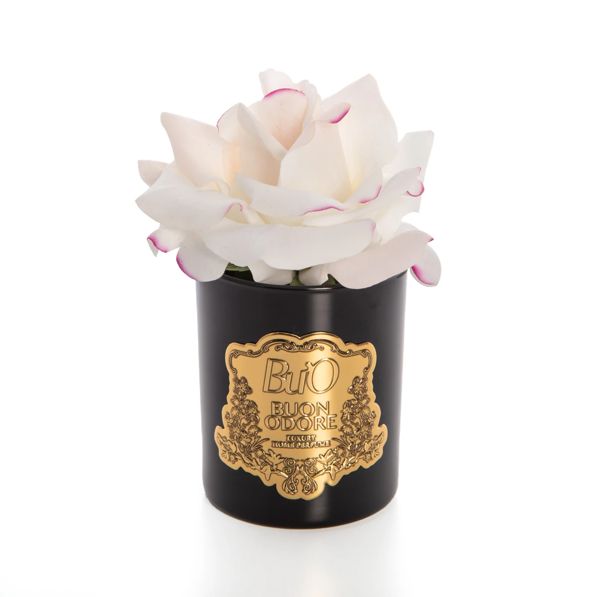 Siyah Cam Gold Tek Gül Luxury Home Perfume