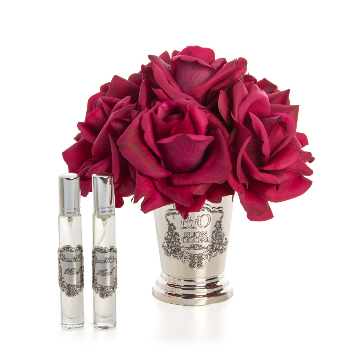 Silver Pirinç 7 Gül Luxury Home Perfume - bordo