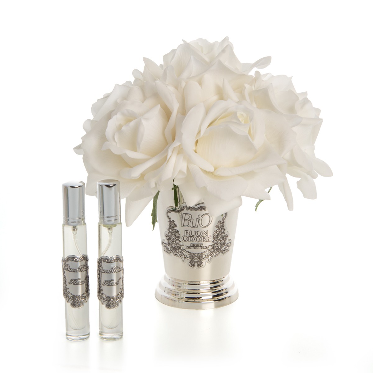 Silver Pirinç 7 Gül Luxury Home Perfume - beyaz