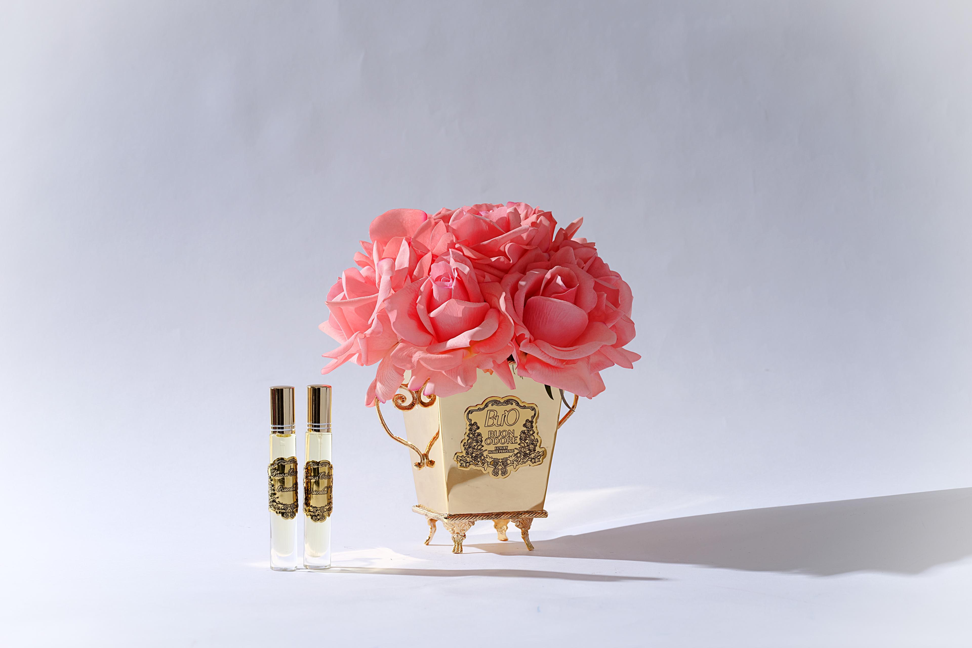 Gold Pirinç 10 Gül Luxury Home Perfume - mercan