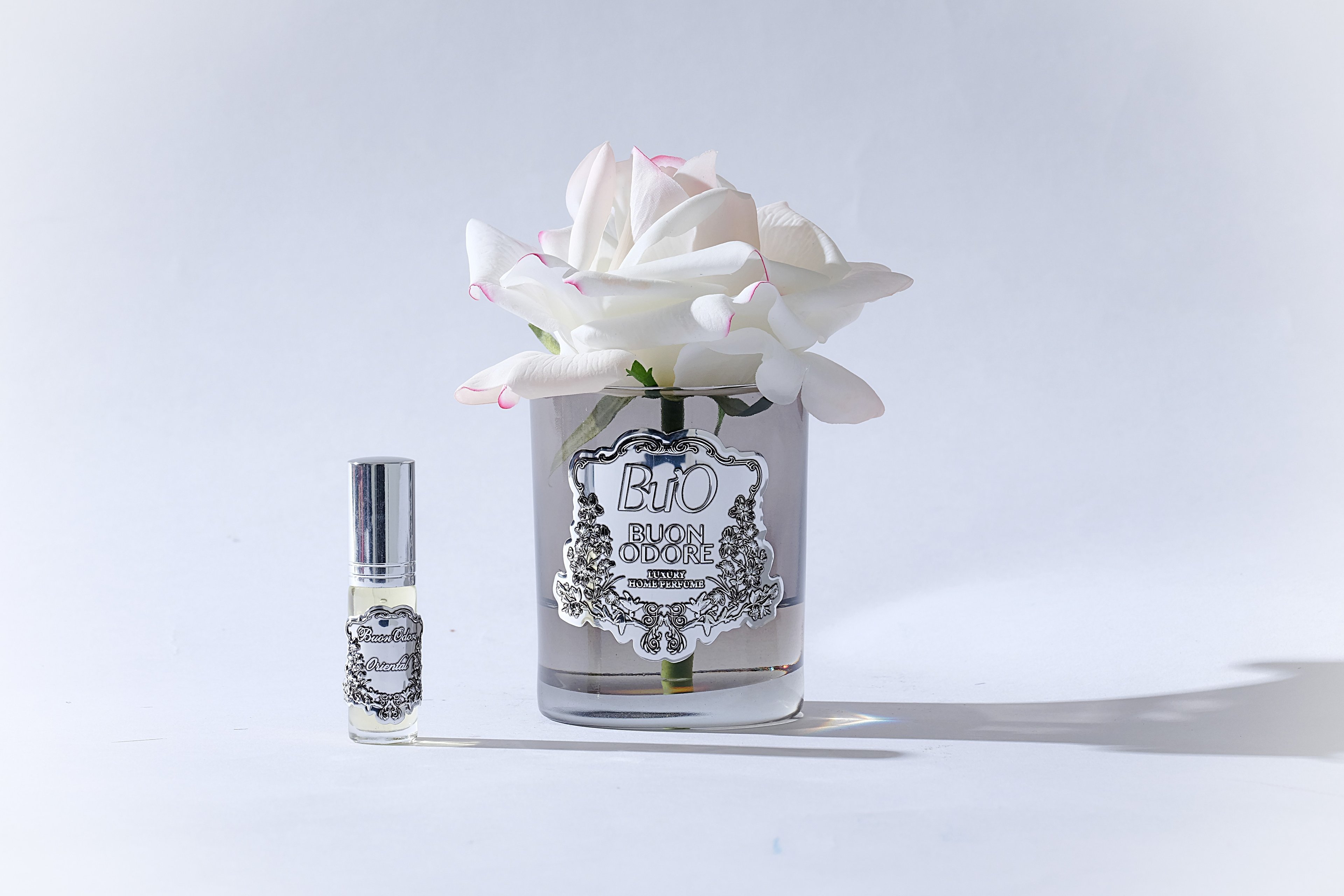 Füme Cam Silver Tek Gül Luxury Home Perfume