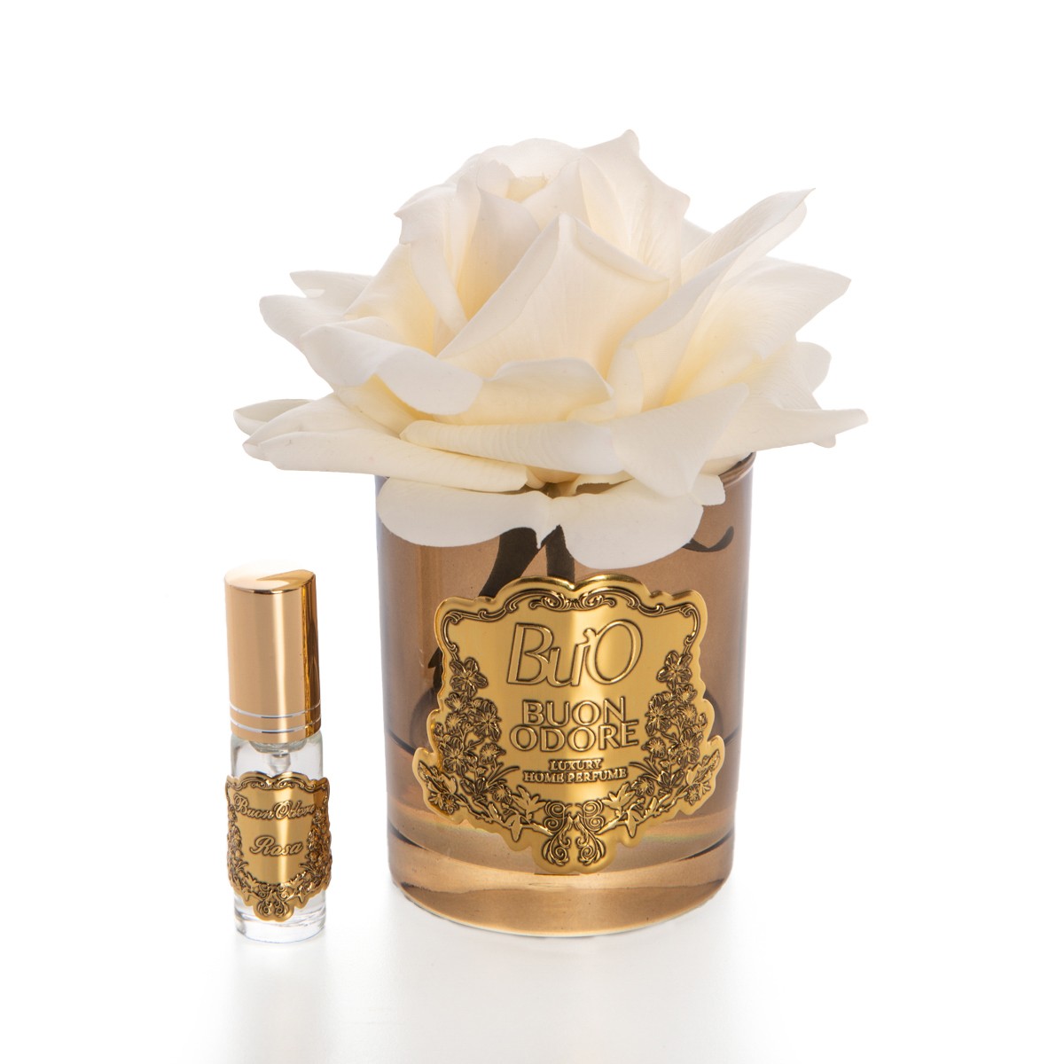 Amber Cam Gold Tek Gül Luxury Home Perfume - krem