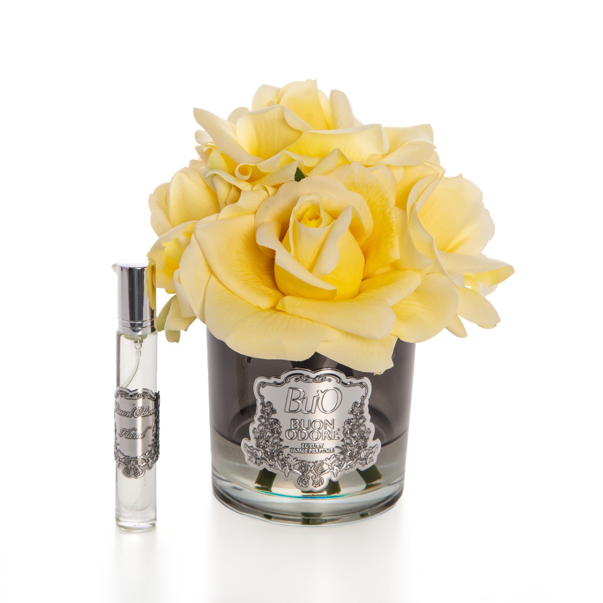 Füme Cam Silver 5 Gül Luxury Home Perfume - sarı