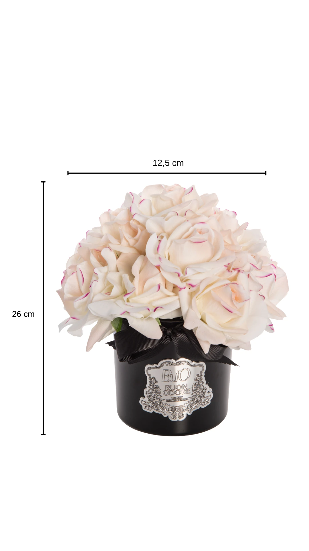 Siyah Cam Silver 14 Gül Luxury Home Perfume