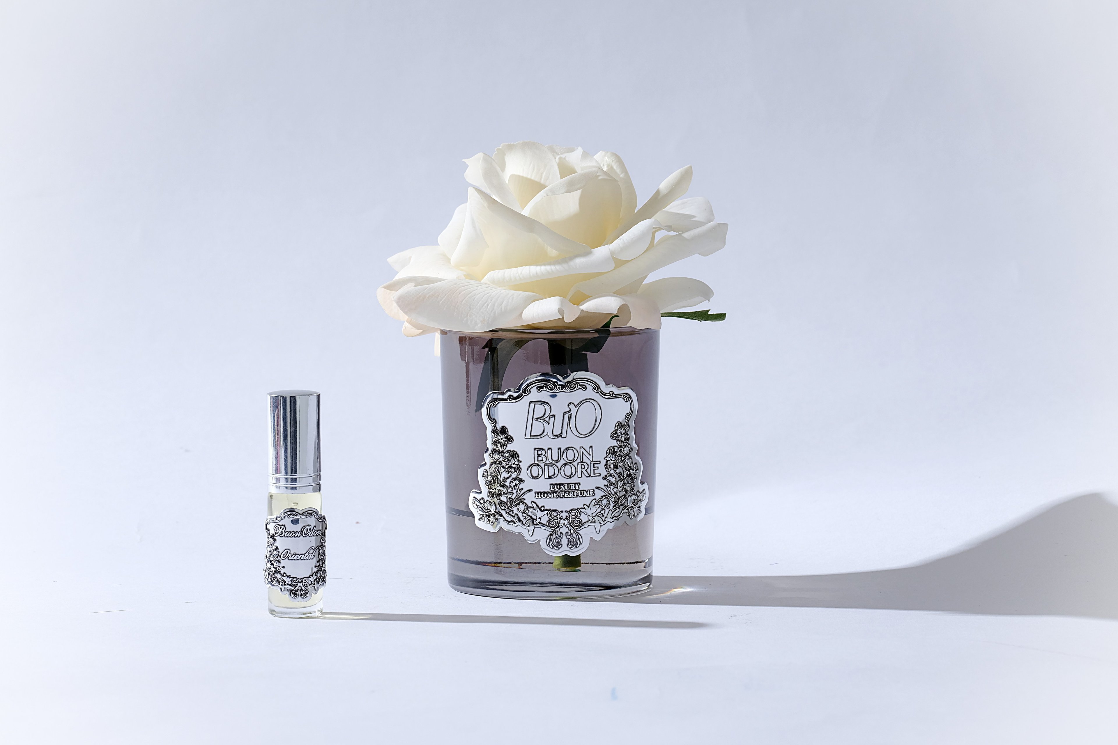 Füme Cam Silver Tek Gül Luxury Home Perfume