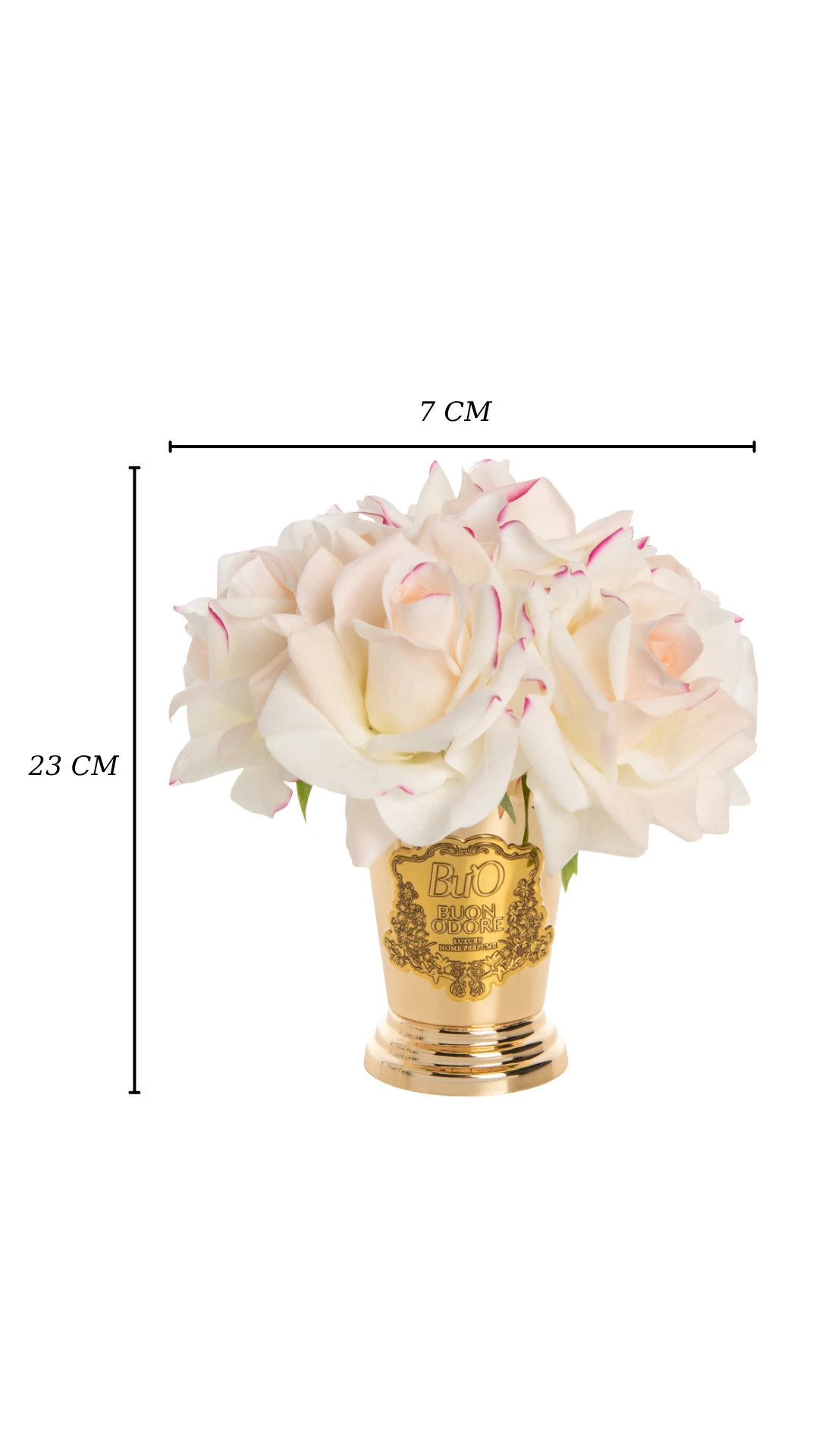 Yuvarlak Gold Pirinç 7 Gül Luxury Home Perfume