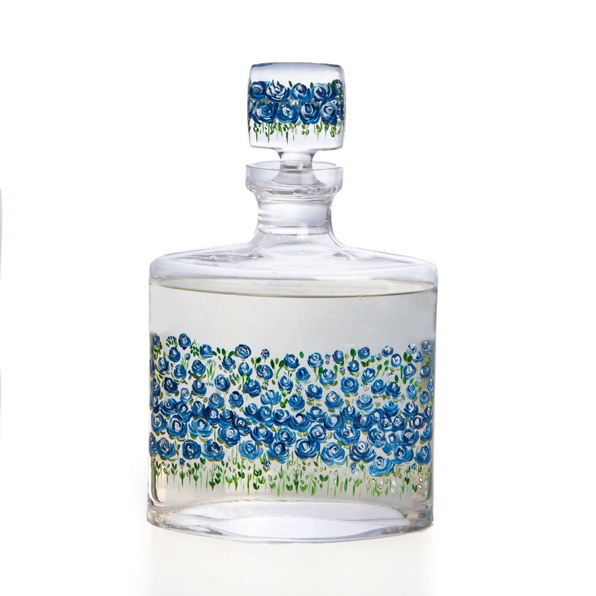 ÖZEL TASARIM EL BOYAMASI OVAL CAM DIFFUSER - desenli kapak