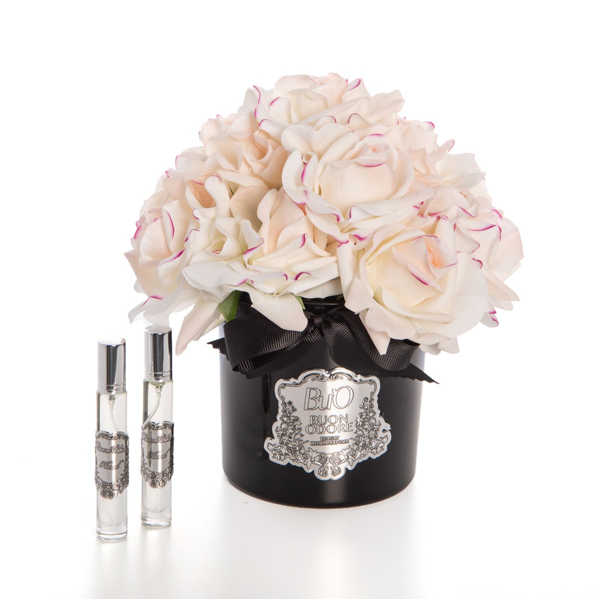 Siyah Cam Silver 14 Gül Luxury Home Perfume - allıklı