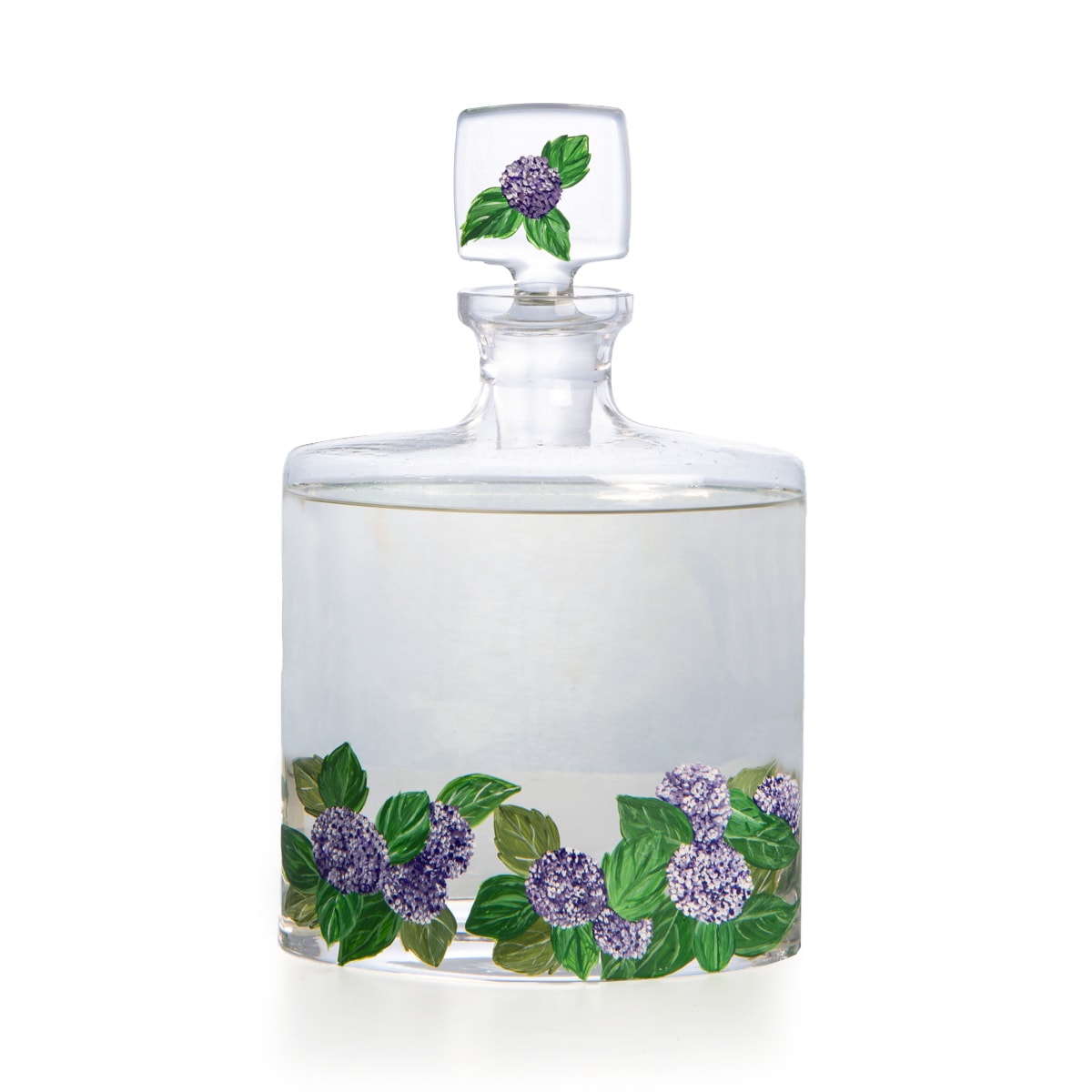 ÖZEL TASARIM EL BOYAMASI OVAL CAM DIFFUSER - yeşil