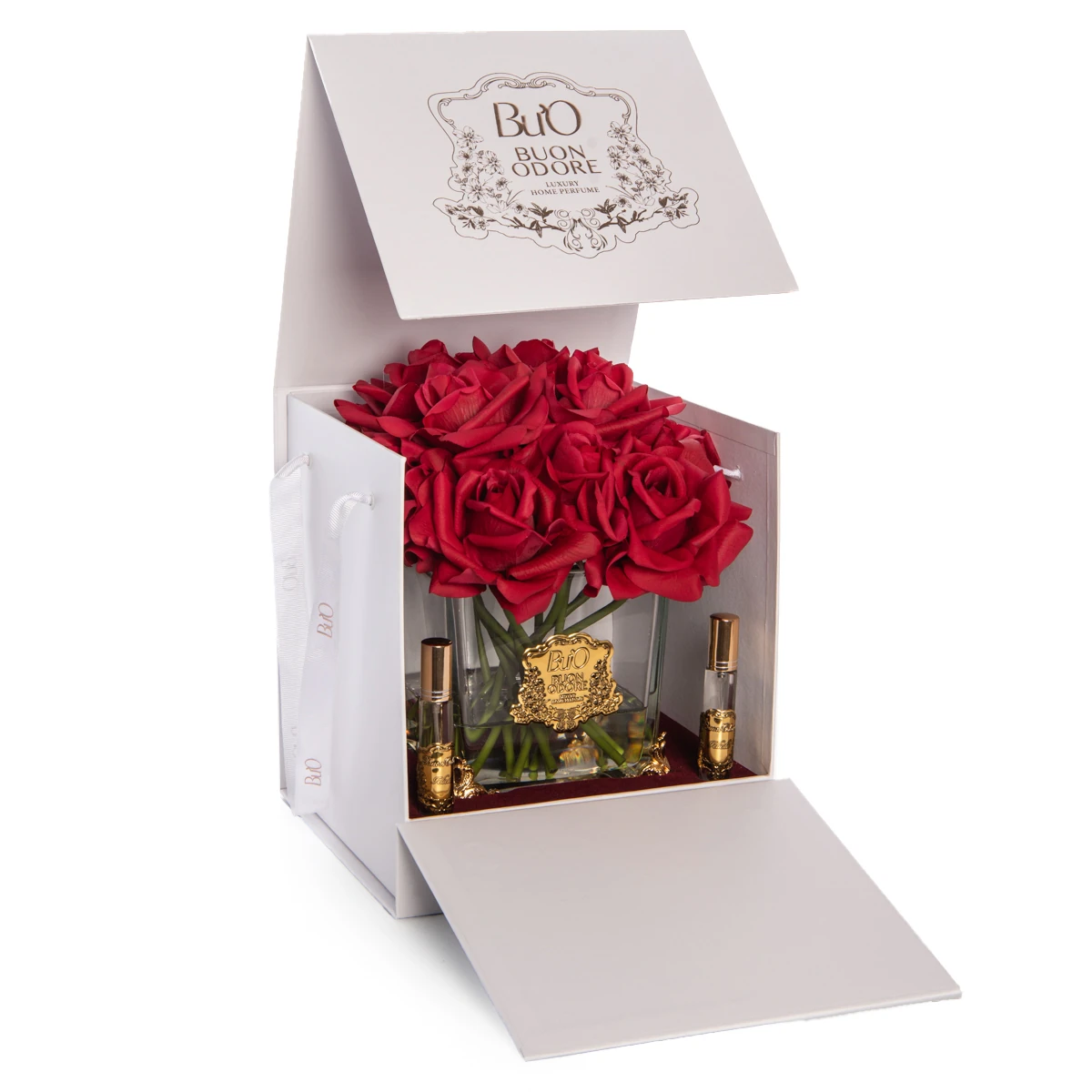 Pirinç Ayaklı Cam Gold 13 Gül Luxury Home Perfume