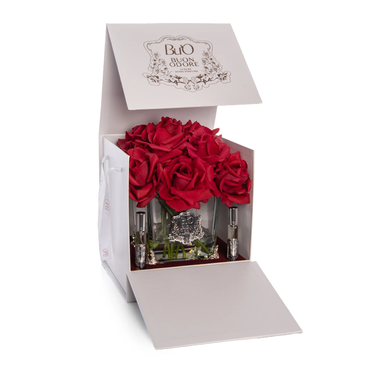 Pirinç Ayaklı Cam Silver 13 Gül Luxury Home Perfume