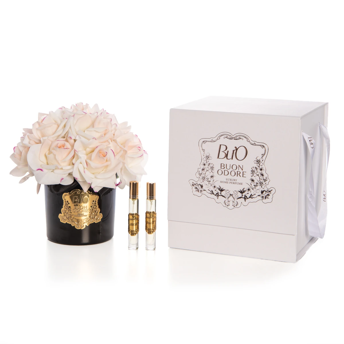 Siyah Cam Gold 14 Gül Luxury Home Perfume