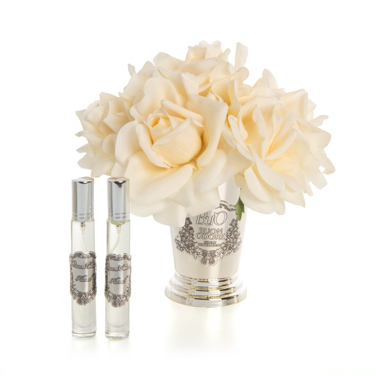 Silver Pirinç 7 Gül Luxury Home Perfume - krem