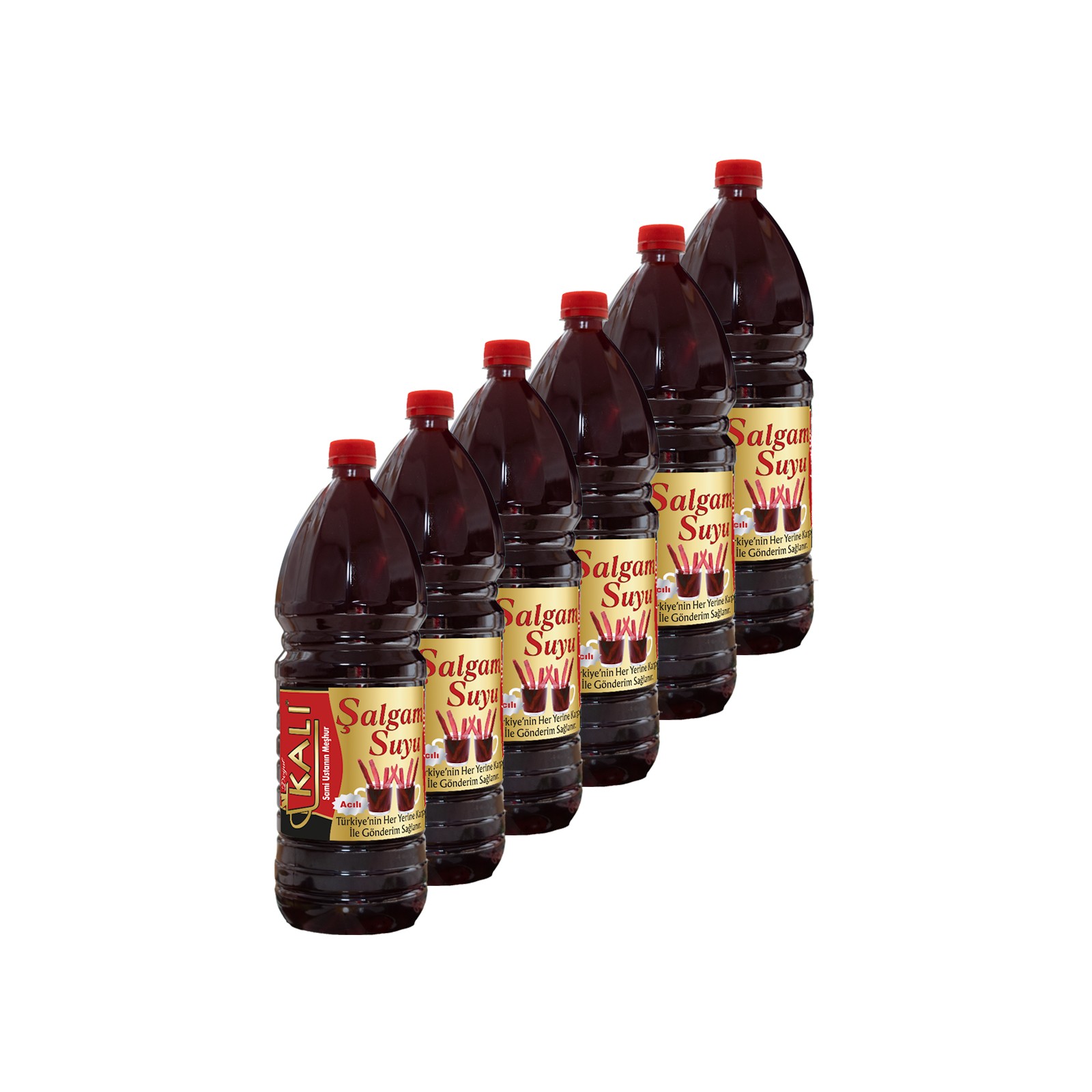 Kalı Şalgam Ev Yapımı Şalgam Suyu (6 X 2 Lt) (Acı sos Yanında)