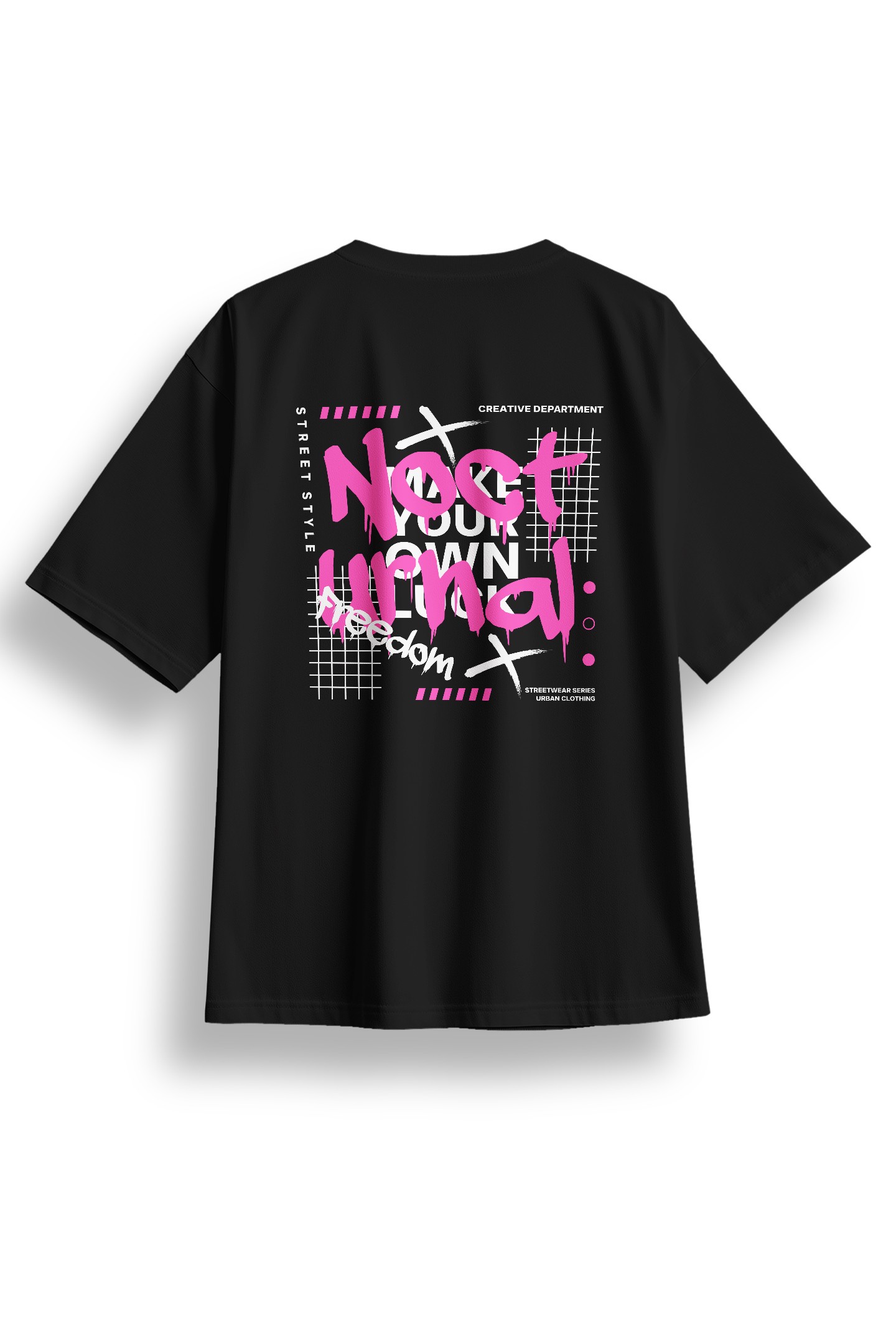 Oversize Nocturnal Baskılı Tshirt 