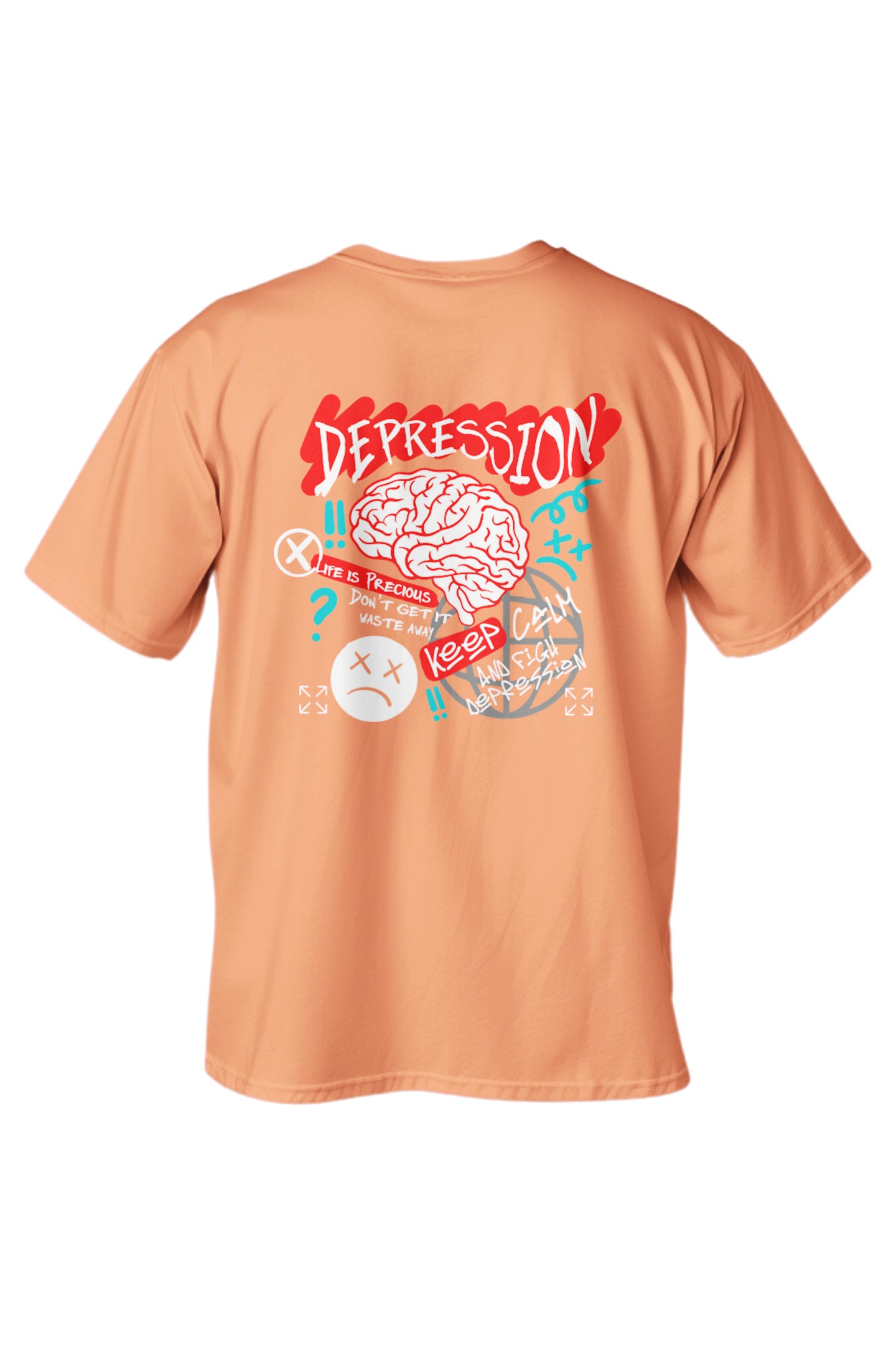 Regular Depression Baskılı T-Shirt