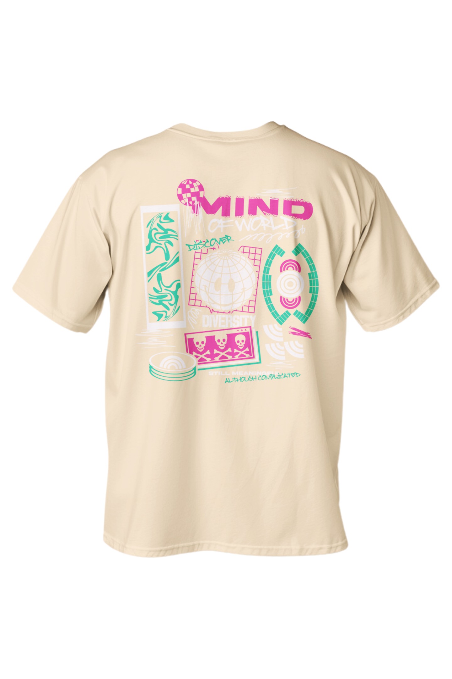 Regular Mind of Wold Baskılı T-Shirt