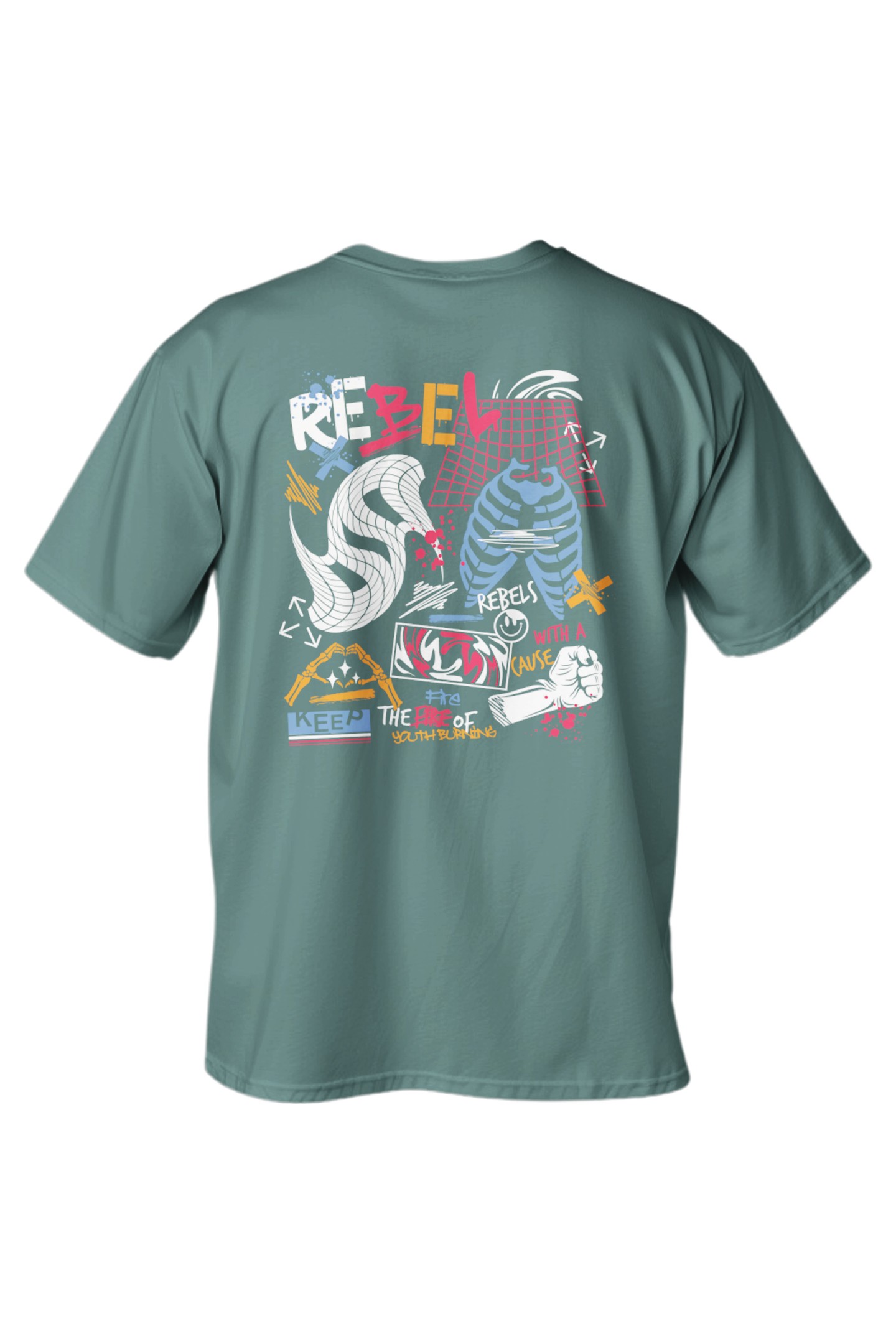 Regular Rebel Baskılı T-Shirt