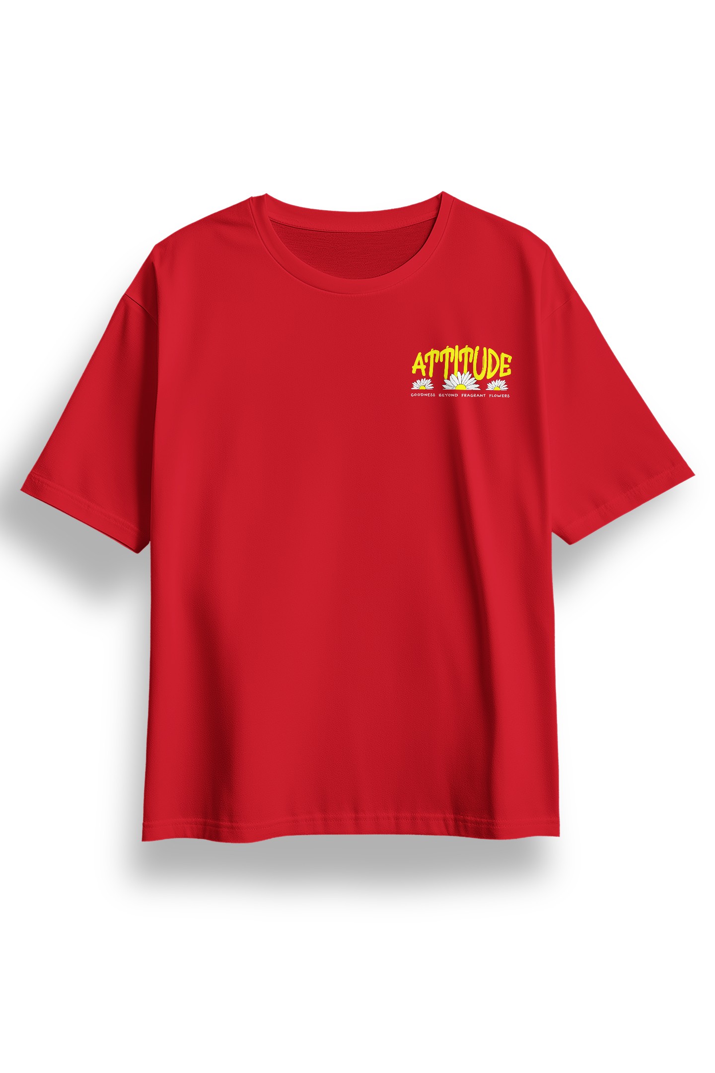 Oversize Attitude Baskılı Tshirt