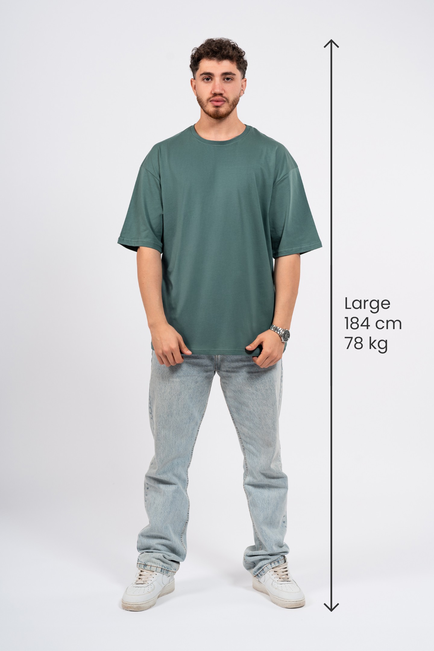 Oversize Street Stars Baskılı Tshirt