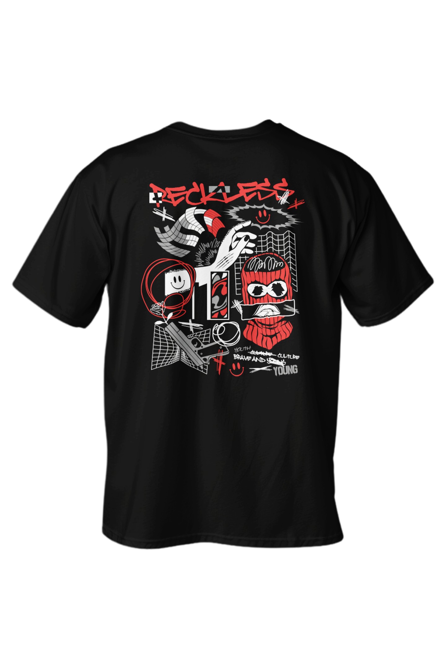 Regular Reckless Baskılı T-Shirt