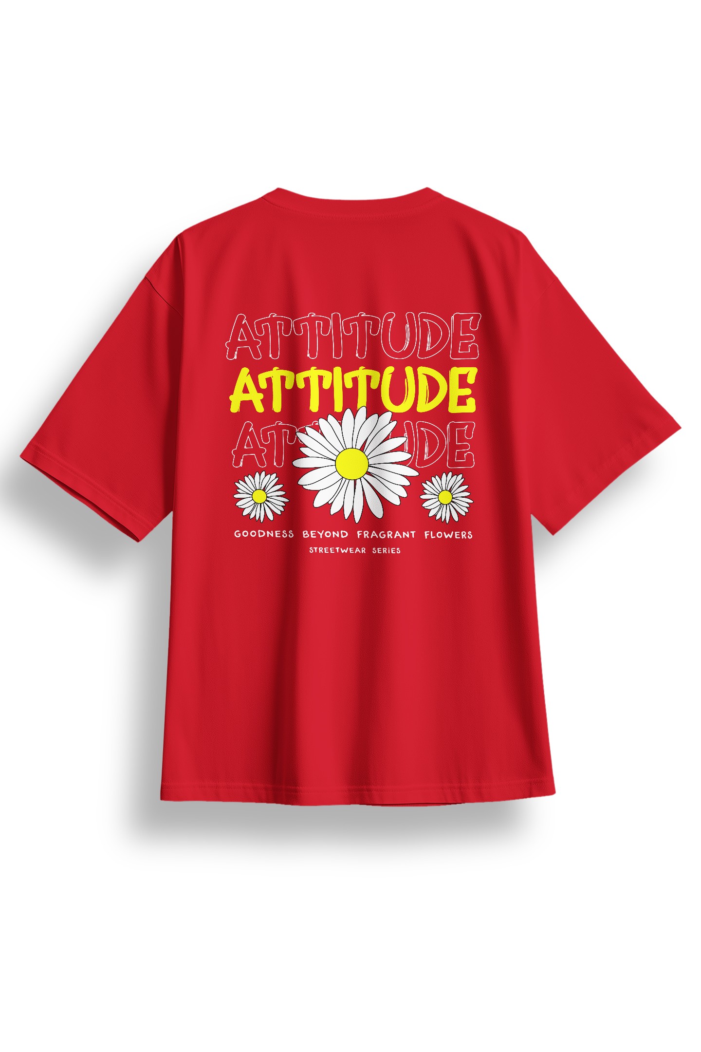 Oversize Attitude Baskılı Tshirt
