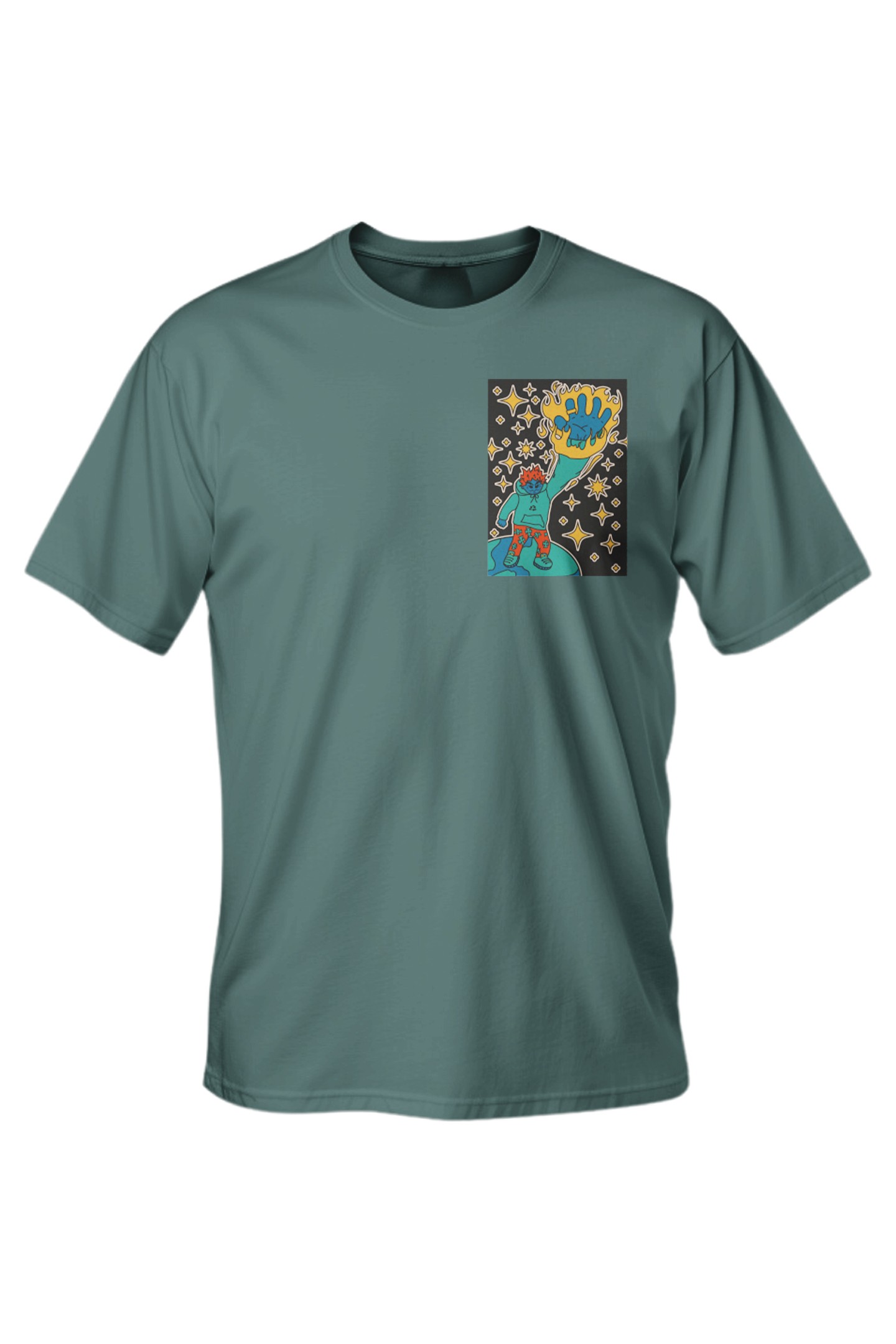Regular Street Stars Baskılı T-Shirt