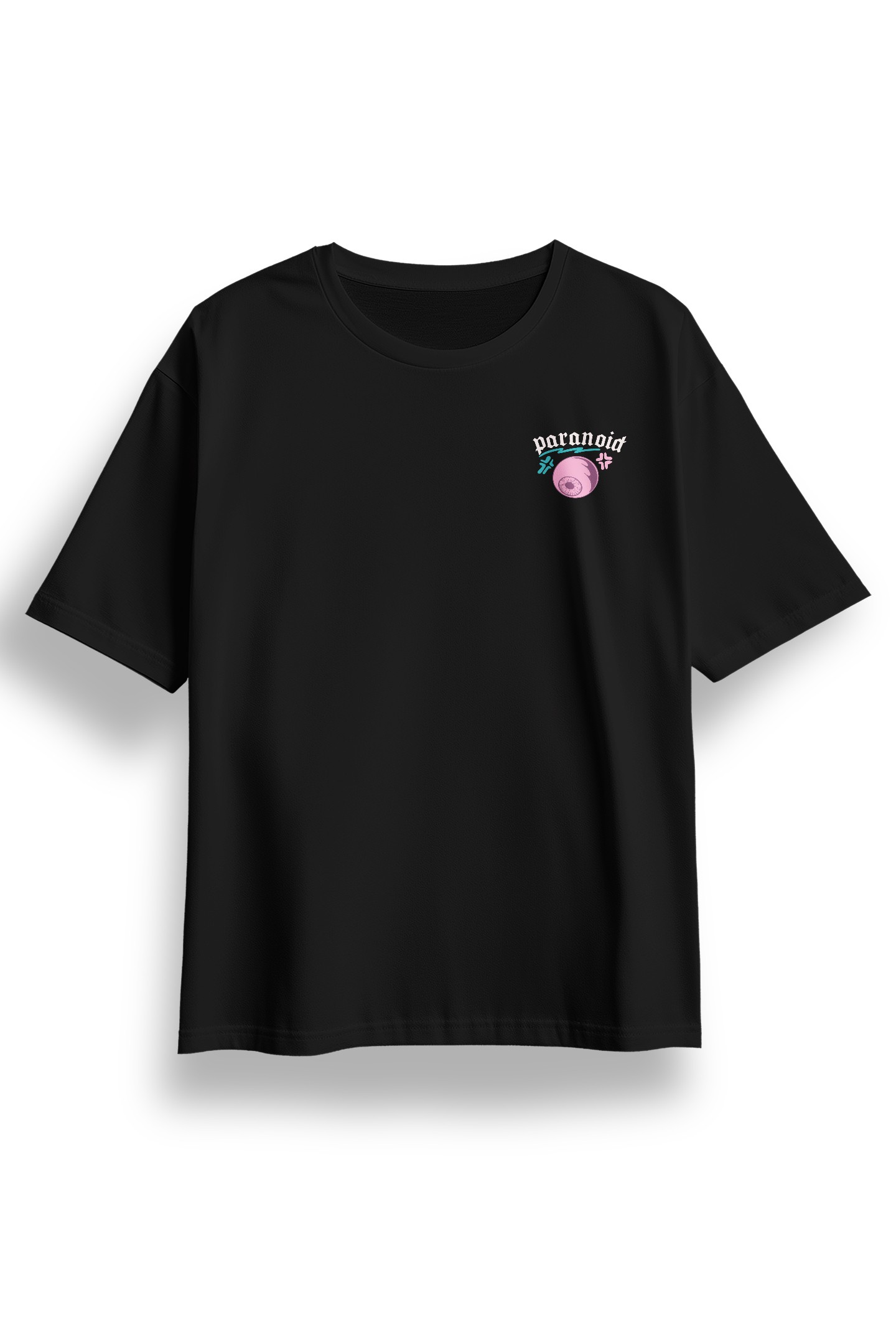 Oversize Paranoid Baskılı Tshirt