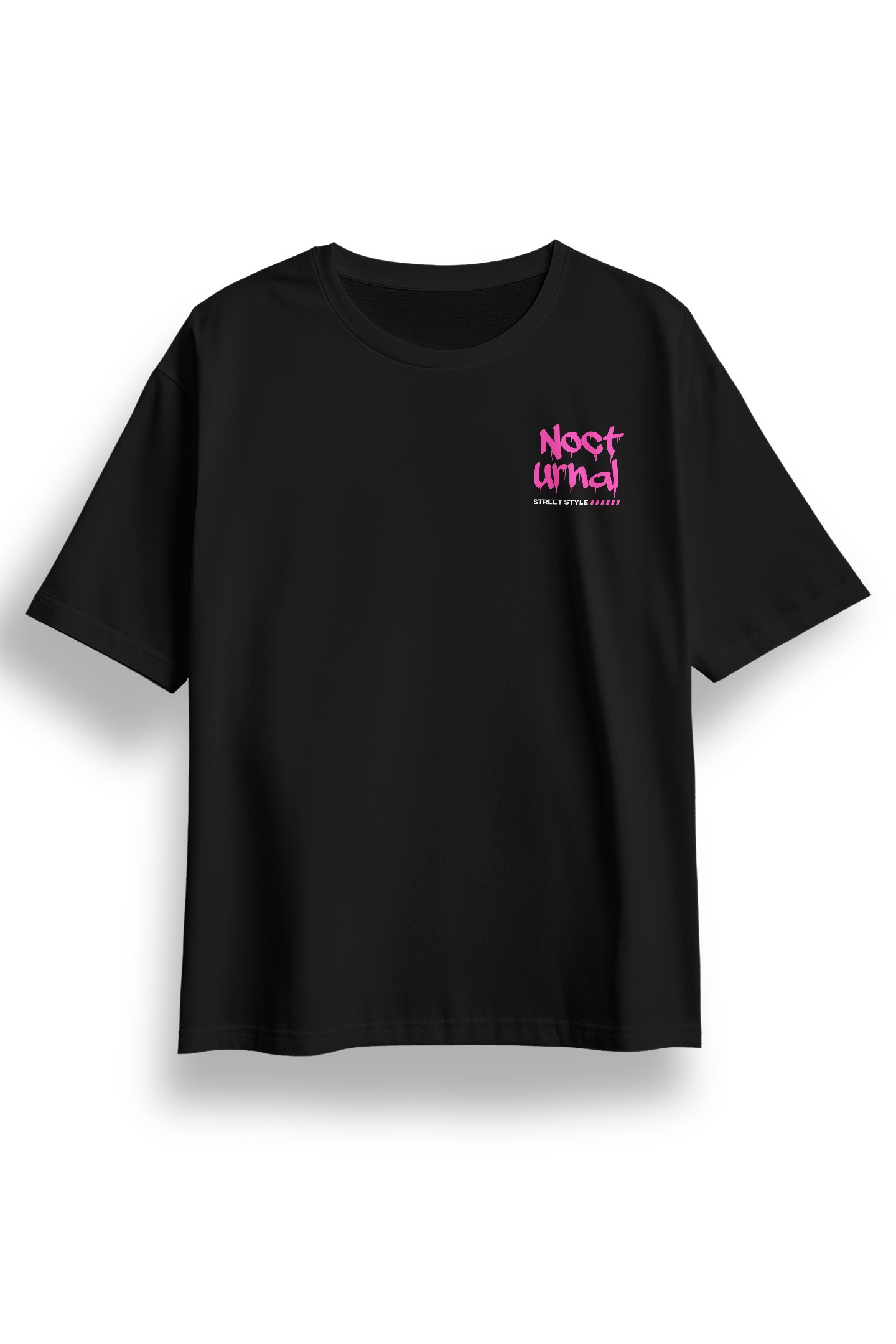 Oversize Nocturnal Baskılı Tshirt 