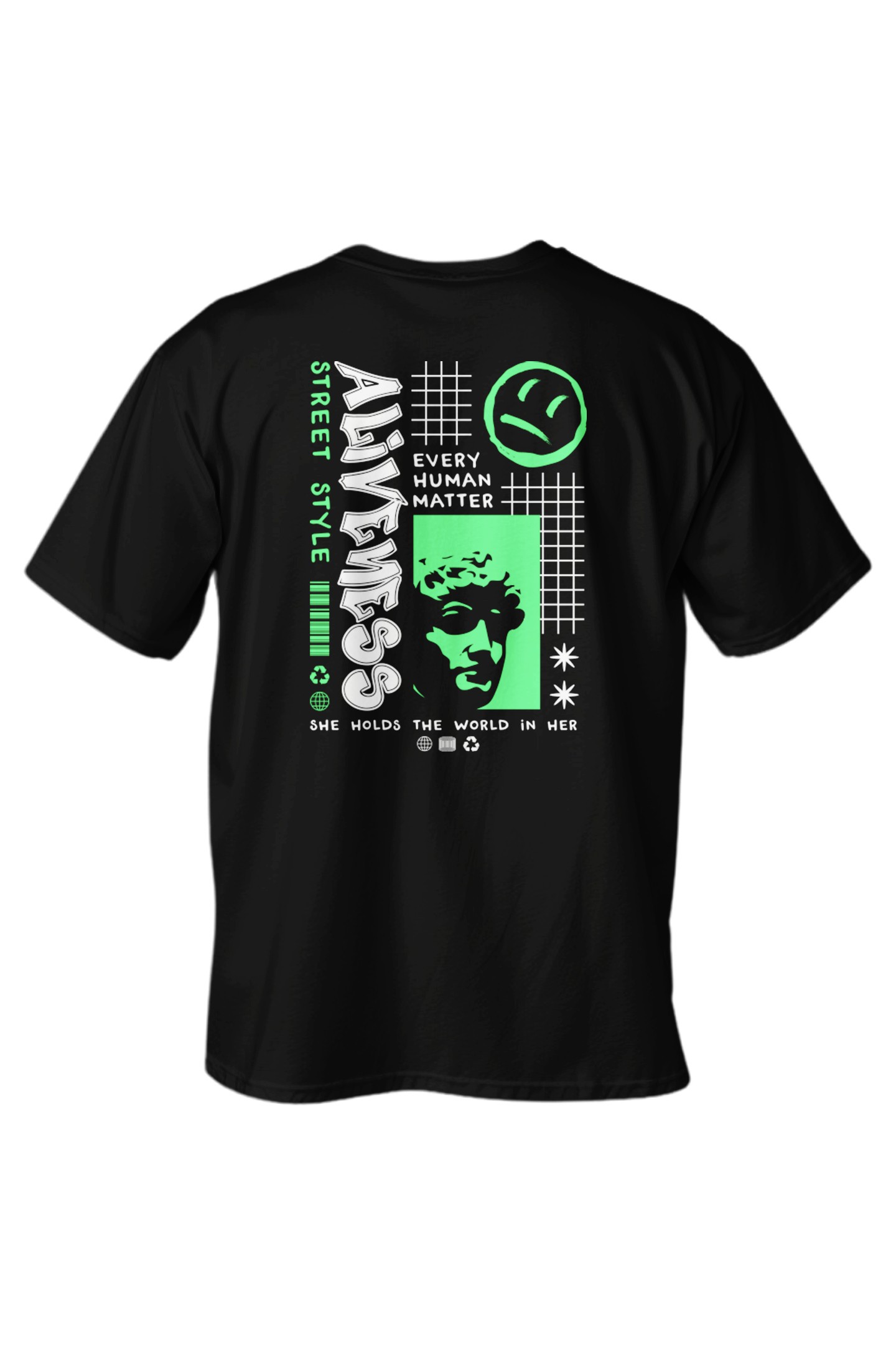 Regular Aliveness Baskılı T-Shirt