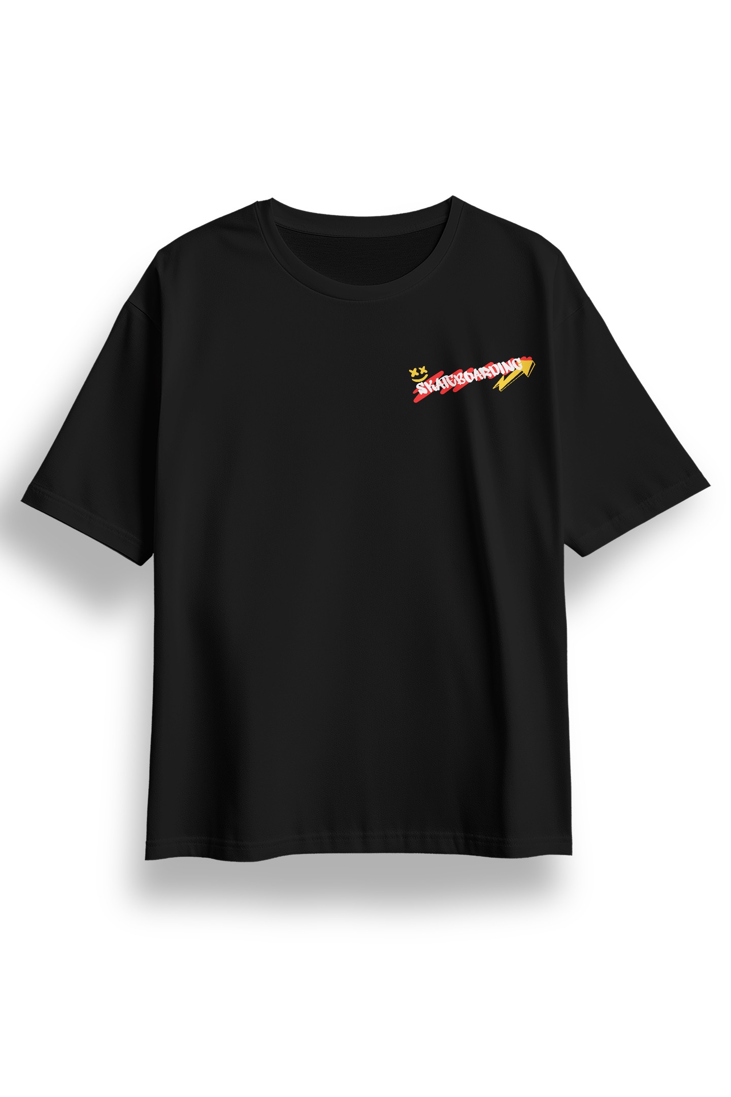 Oversize Skateboarding Baskılı Tshirt
