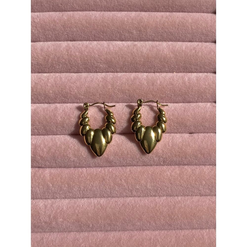 çelik | gold vintage küpe II