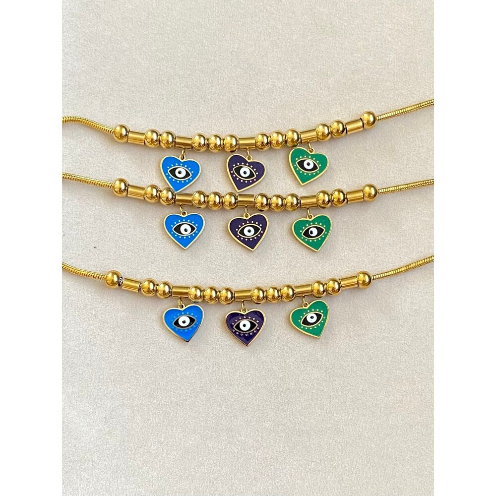 çelik evil eye bileklik
