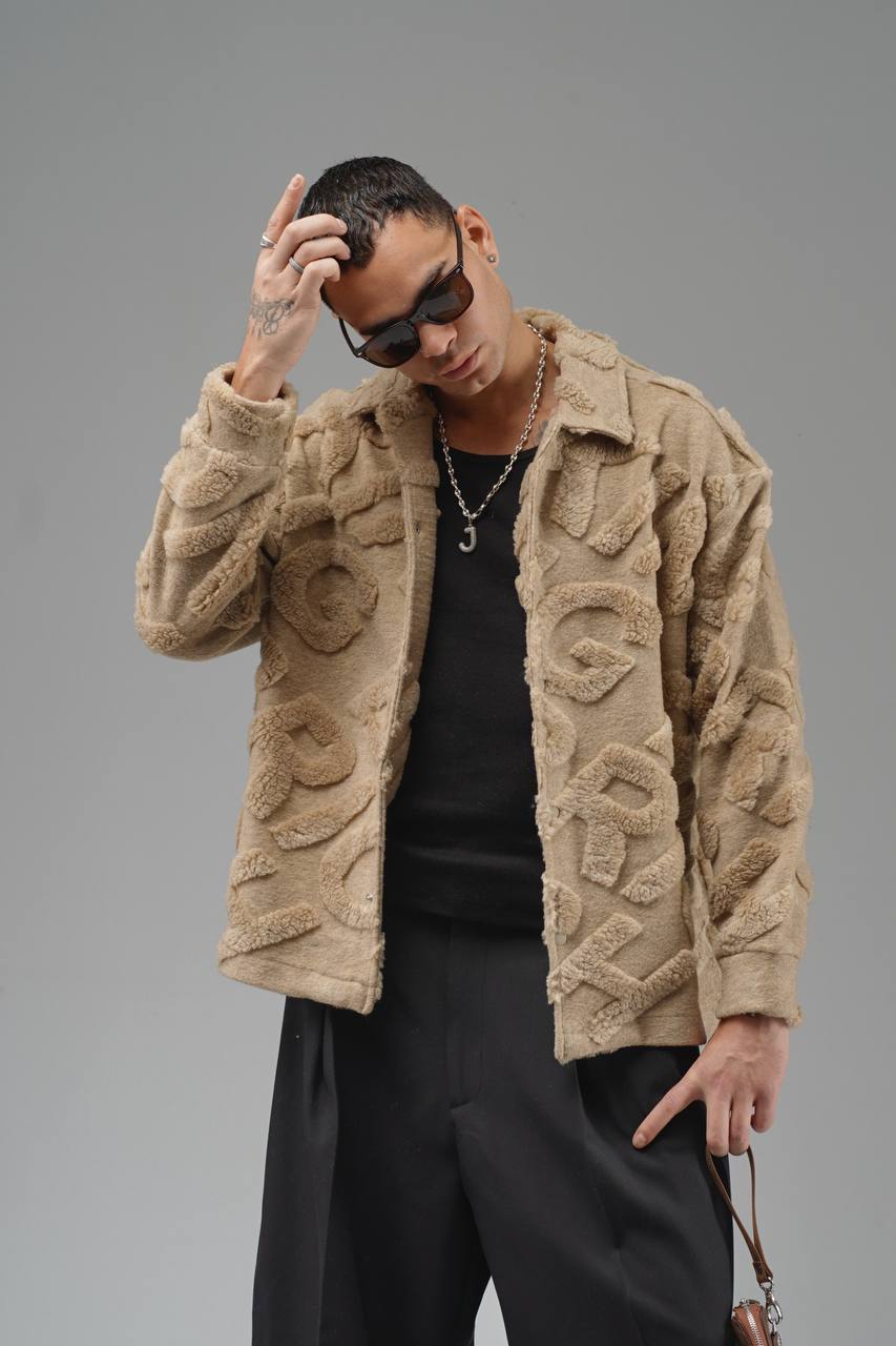 Erkek Vizon BRC Peluş Ceket