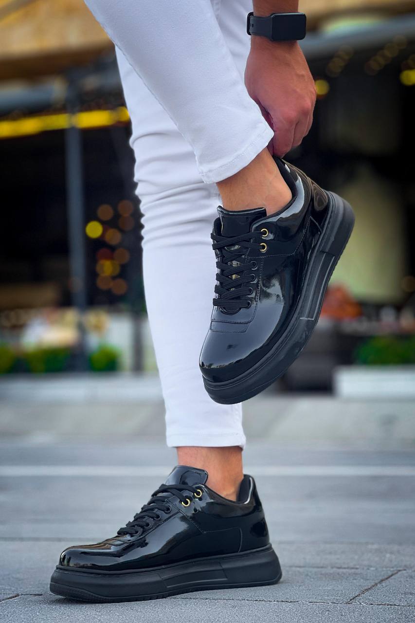 KB-X20 Kuback Kömür Rugan  Günlük Erkek Ayakkabı