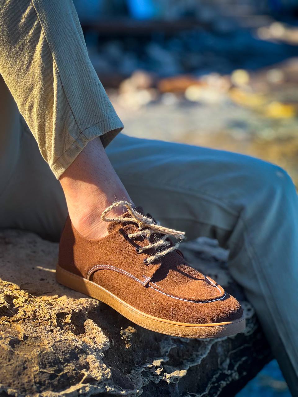 KB-X5 Kuback Kahve Süet Bağcıklı  Günlük Erkek Ayakkabı