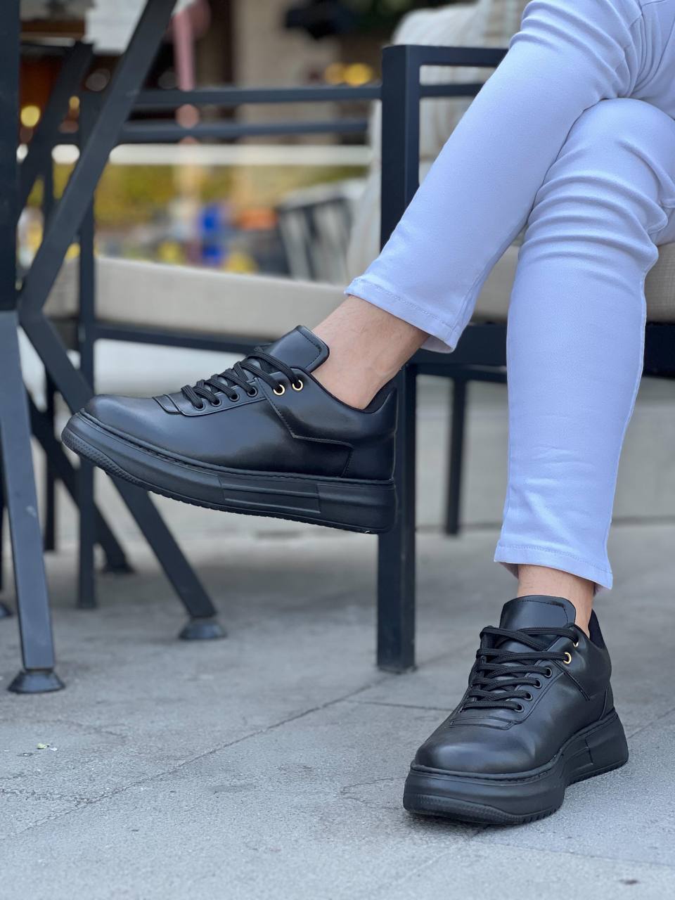 KB-X20 Kuback Kömür Cilt  Günlük Erkek Ayakkabı